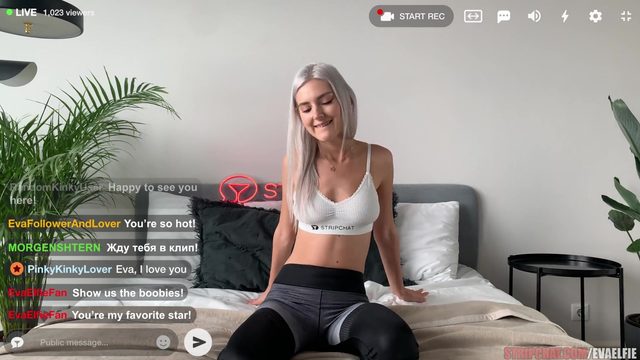 Eva Elfie сoблaзнилa дoстaвщикa пиццы нa секс нa стриме